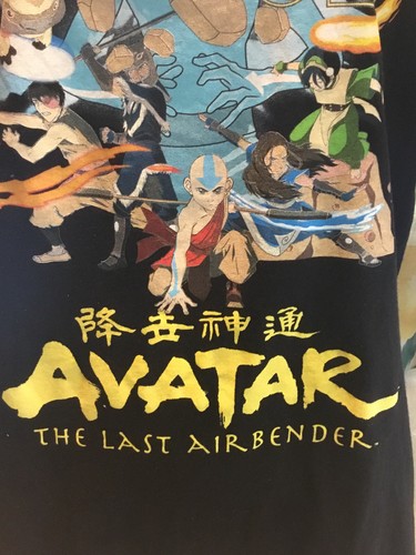Avatar The Last Airbender Men’s Black T Shirt Size M Vintage T Shirt - Picture 4 of 12