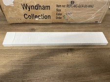 Wyndham Collection WCFVCA1SS 21-1/4" x 3" Sidesplash - White Quartz