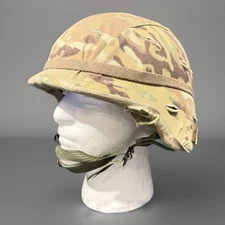 U.S. Military PASGT STEMACO Helmet Includes OCP Camo Cover ,  4 Point Chin Strap