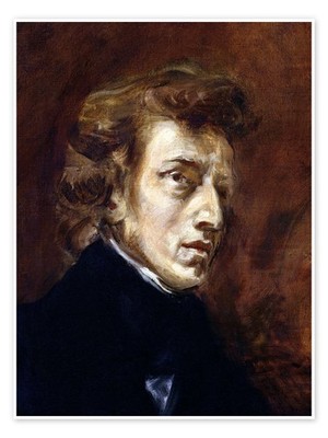 Poster Frédéric Chopin - Eugene Delacroix