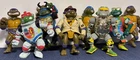 Lot Of 8 VNTG TMNT Action Figures Teenage Mutant Ninja Turtles MetalHead Samuri+