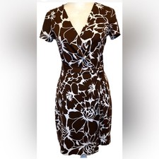 $398 Diane Von Furstenberg WRAP DRESS New Julian Two Dahlia Chocolate Size 6 EUC