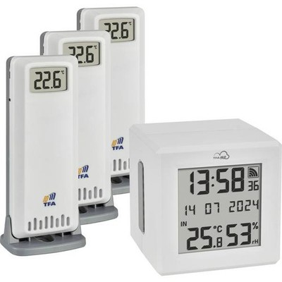 0 TFA Dostmann TFA.me Starter Set Wireless Thermohygrometer White 35.8113.2
