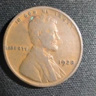 1928-P Wheat Penny Cent Fine or better (F or better) Condition - Single Coin