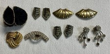 Lot of 4 Pair Vintage Shoe Clips Plus A Few Singles