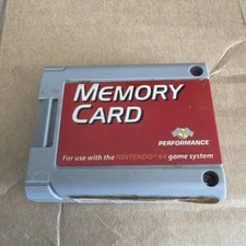 Memory Card Plus Nintendo 64 N64 by Performance