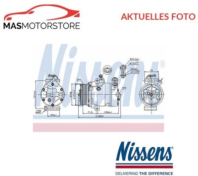 KOMPRESSOR KLIMAANLAGE NISSENS 89196 P FÜR VAUXHALL ASTRA IV,ASTRA IV CC