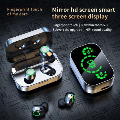YD03 Wireless Bluetooth kompatibles Headset TWS Großbild Smart Digital Display