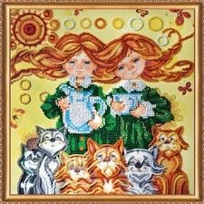 Bead Embroidery Kit "Good Morning " Stitching Handmade Beadwork