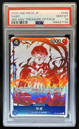 2025 One Piece Best Selection Vol.4 Sabo Rare #OP10-049 PSA 10 GEM MINT