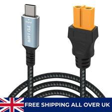 Type C to XT60 Adapter Cable, USB C to XT60 Charging Cable, USB C Male to XT60 F
