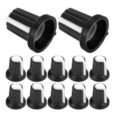  20 Pcs Volume Control Knobs Potentiometer Caps Replacement Plastic