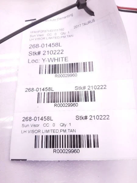 Солнцезащитный козырек водителя для гаража с подсветкой 3,5 л подходит для 2017 FORD TAURUS CE9Z7404105AB - Изображение 3 из 3