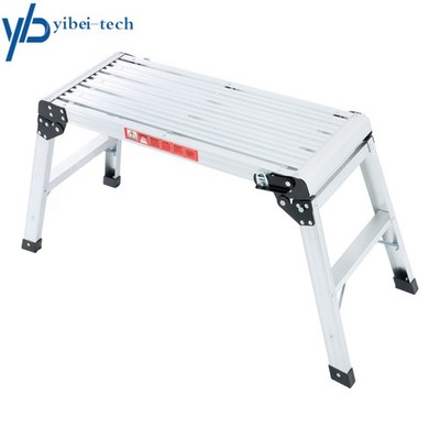 330lbs Aluminum Step Stool Non-slip Folding Work Platform Drywall Ladder