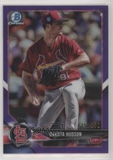 2018 Bowman Chrome Prospects Purple Refractor 235/250 Dakota Hudson #BCP176 s3g