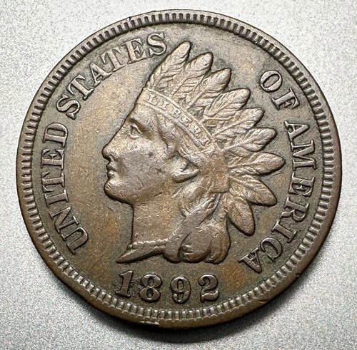 1892  INDIAN CENT  XF+   #1637