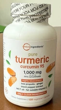 Micro Ingredients Turmeric Curcumin 95% Curcuminoids 1000mg | 120capsules