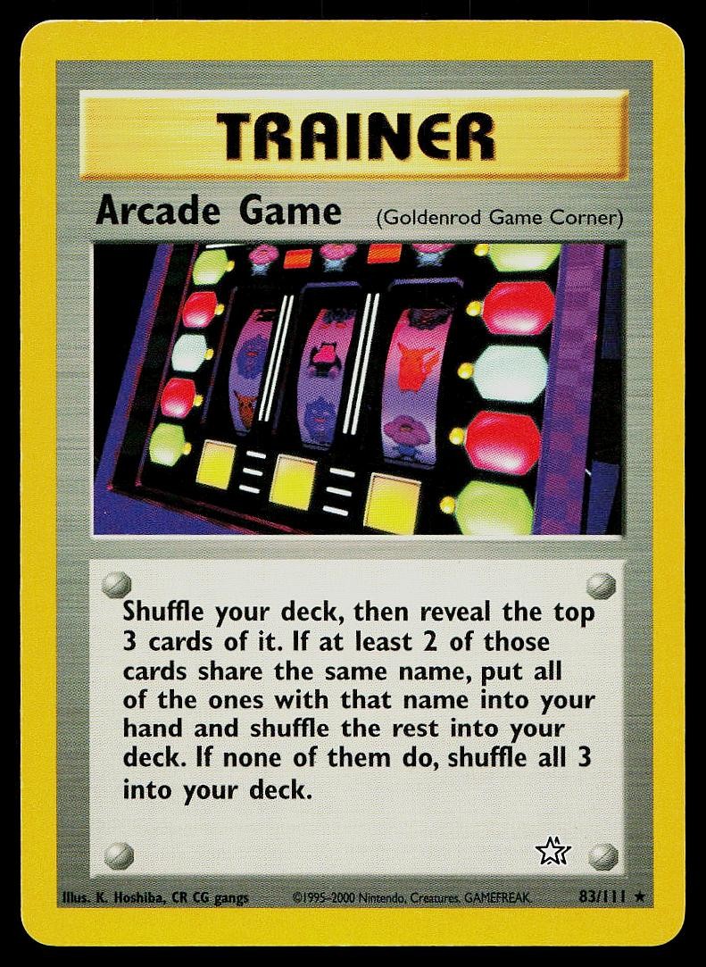 Pokemon Card Neo Genesis Arcade Game 83/111 Rare