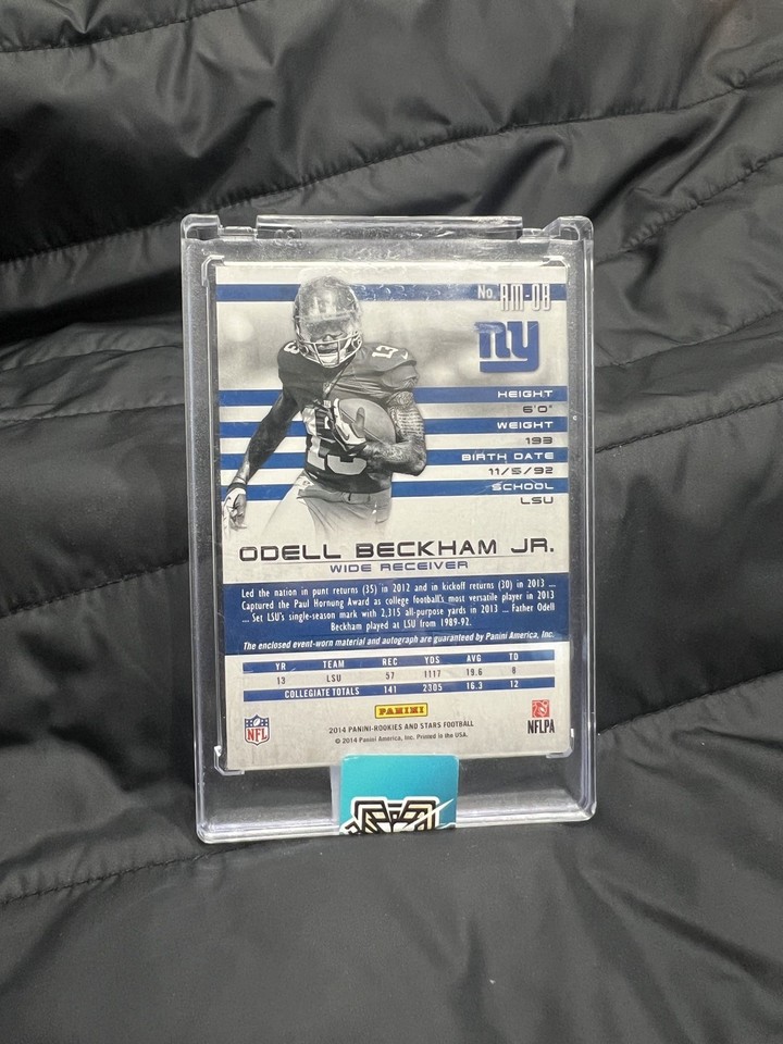 ODELL BECKHAM JR. 2014 ROOKIES & STARS LONGEVITY EMERALD RPA ROOKIE RC ...