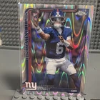 2025 Topps Chrome Football Jaxson Dart Ray Wave Refractor # 306 Rookie RC Giants
