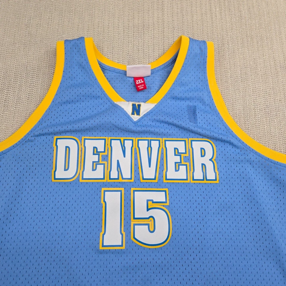 Mitchell & Ness Denver Nuggets Basketball Jersey Mens 2XL XXL Carmelo Anthony 15 - Image 4 of 4