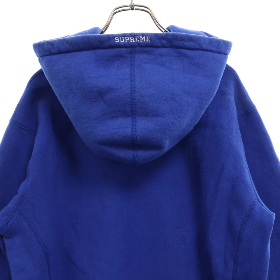 Felpa con cappuccio SUPREME 15AW S logo pullover felpa blu usata aec31352101fcf7f