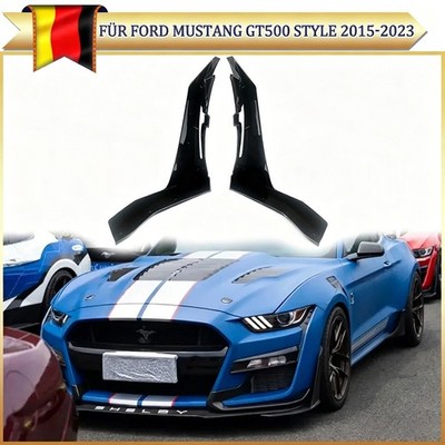 Frontstoßstange Ecke für Ford Mustang GT500 Style 2015-23 Winglet Splitter Glanz