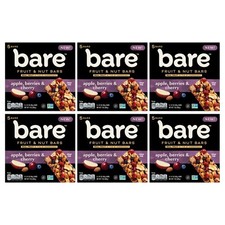 Bare Fruit & Nut Bars, Apple, Berries & Cherry 5 Count Each Lot of 6