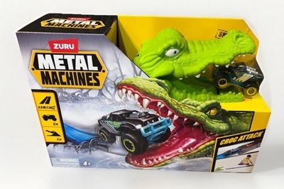 ZURU Metal Machines Croc Attack Track Set w/ Car Launcher Crocodile Toy NEW