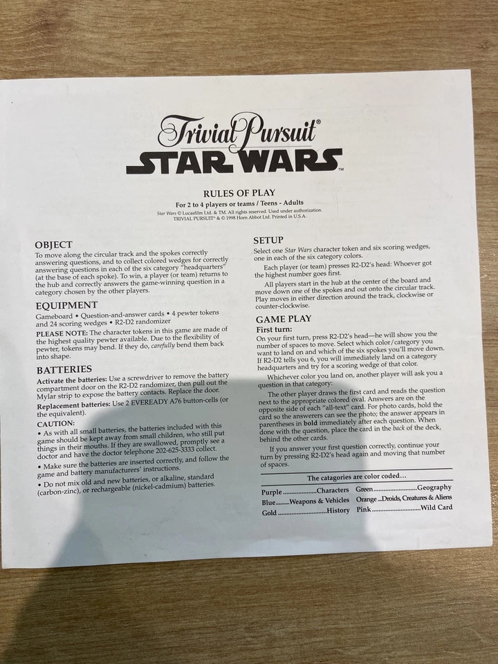 Trivial Pursuit Classic Trilogy Collectors Edition STAR WARS  Board Game Boxed - Image 2 of 4