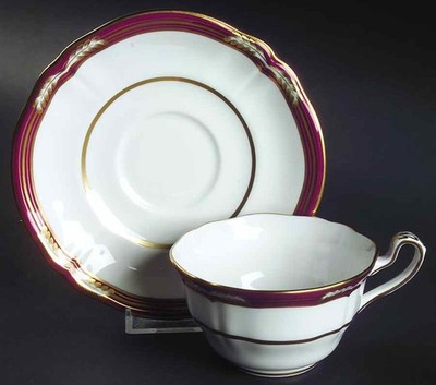 Spode Chancellor Crimson Cup & Saucer 1151968 | eBay