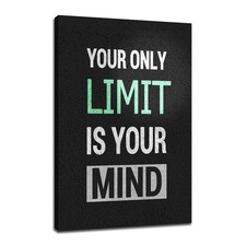 Inspirational Office Decor Canvas Wall Art Motivational Limit Entrepreneur Qu...