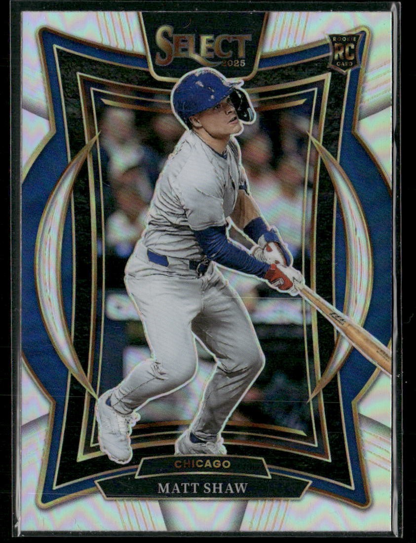 2025 Panini Select #34 Matt Shaw Silver Prizm