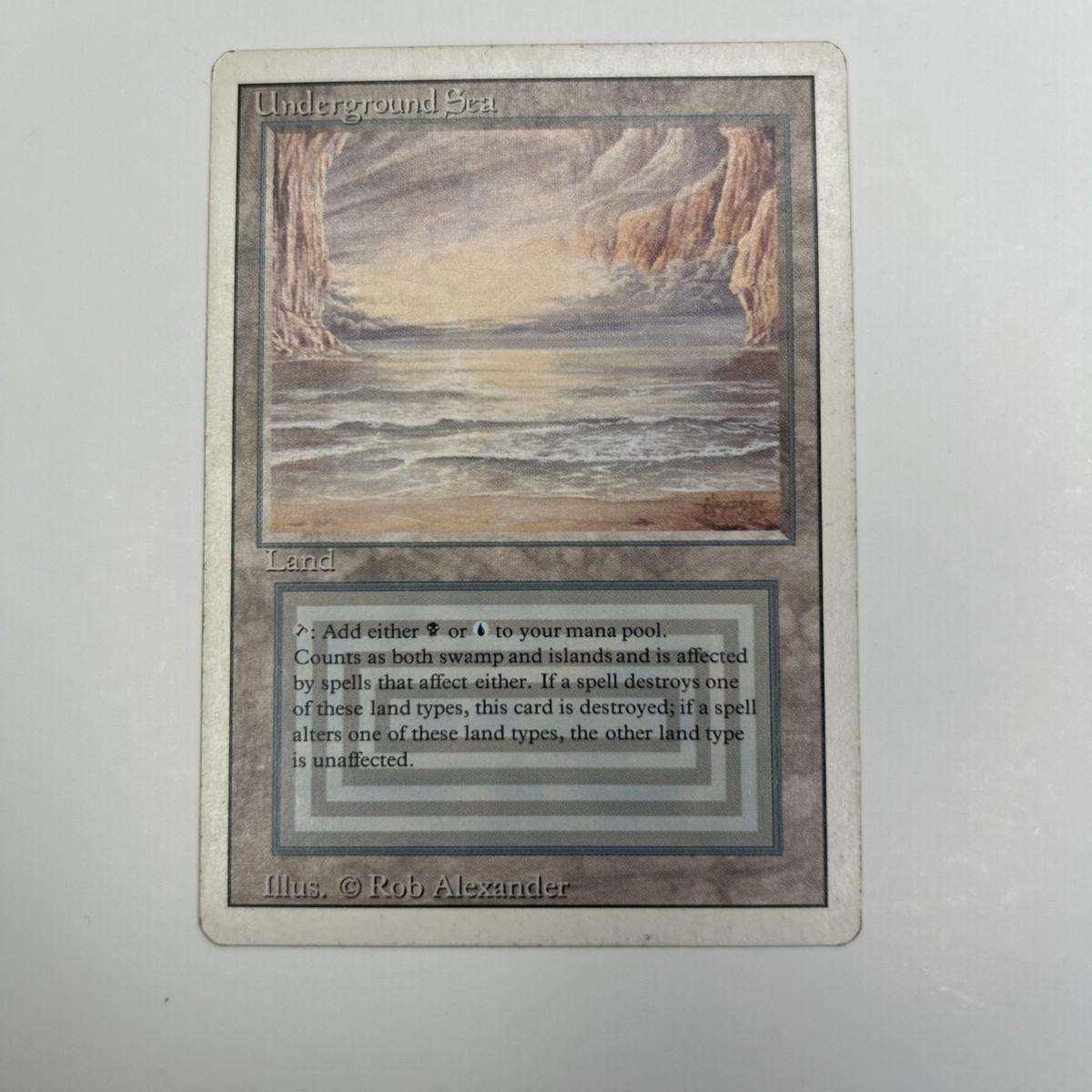 MTG Magic the Gathering Underground Sea Dual Land Revised Edition