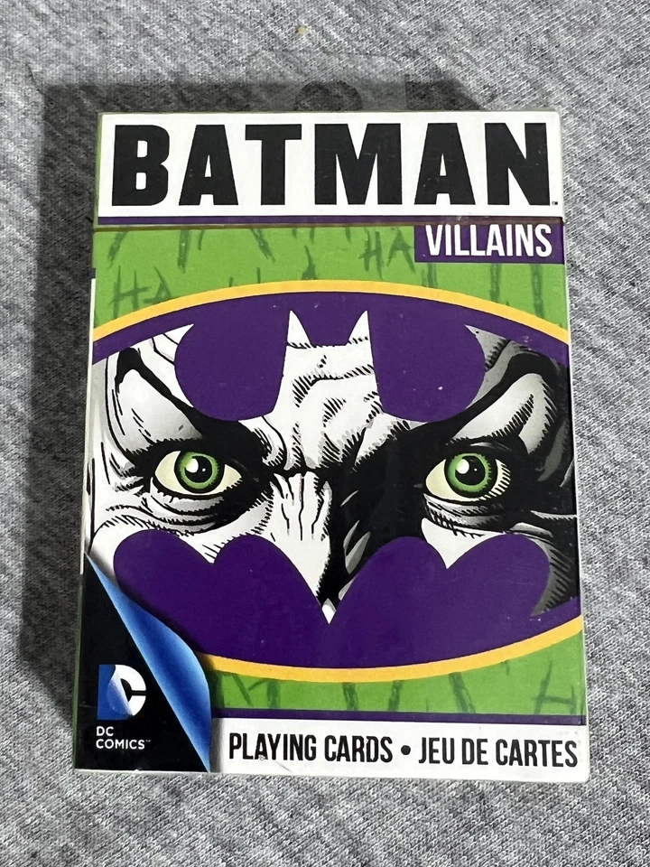 DC Comics Batman Villains Playing Cards Deck 52 Images Aquarius New Sealed Set - Image 2 of 4