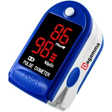 Dagamma DP100 Fingertip Pulse Oximeter, Heart Rate Measurement, Blood Blue 