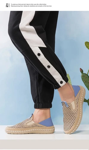 Summer Mesh Breathable Men's Shoes Lightweight Sneakers Footwear Comfy Slip-on - Picture 16 of 25