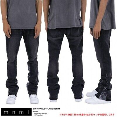 MNML Mens B167 Paisley Flare Denim Size 40 Black | eBay MNML Mens B167 Paisley Flare Denim Size 40 Black | eBay