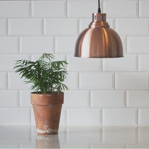Copper Dome Pendant Light Small Kitchen Ceiling Fitting Industrial
