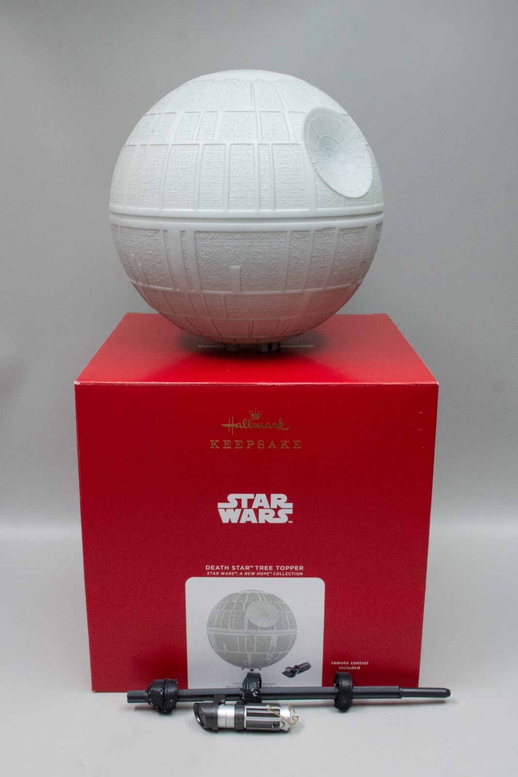 (MA4) 2021 Hallmark Keepsake Star Wars Death Star Christmas Tree Topper