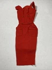 Vintage Barbie Dress Red Sheath Sensation #986 Red Dress