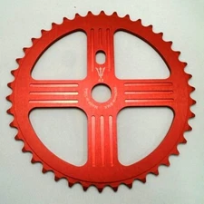 NEPTUNE BMX HELM SPROCKET GEAR for 19mm spindles Made in USA! 43 tooth RED