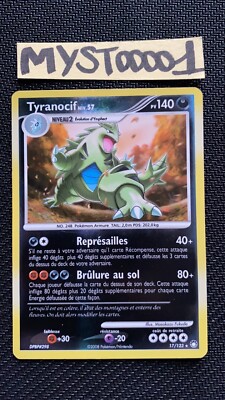 Pokemon Karte Tyranocif Reverse 17/123 D&P Mysteriöse Schätze Französisch GEBRAUCHT 