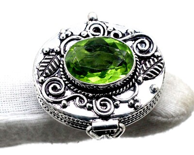 Collana Quadrifoglio in Argento 925 Con Peridoto