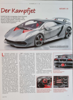 Lamborghini Sesto Elemento in 1-18 von Autoart....ein Modellbericht #1407m