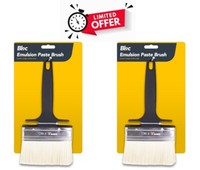 2 x Wallpaper Paste Brush 5 Wide Block Paint Paste Smoother Decorating Tool