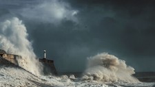 Landscape water lighthouse Custom Gaming Mat Desk
