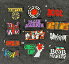 Rock Punk Music Band Embroidered Iron On Patch Metal Pop DIY Jacket