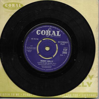 Buddy Holly Listen To Me Tax code on the label is Z/T UK 45 7'' EP