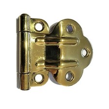 Brass McDougall Foldback Style CABINET HINGE with 3/8" Offset Hoosier Sellers